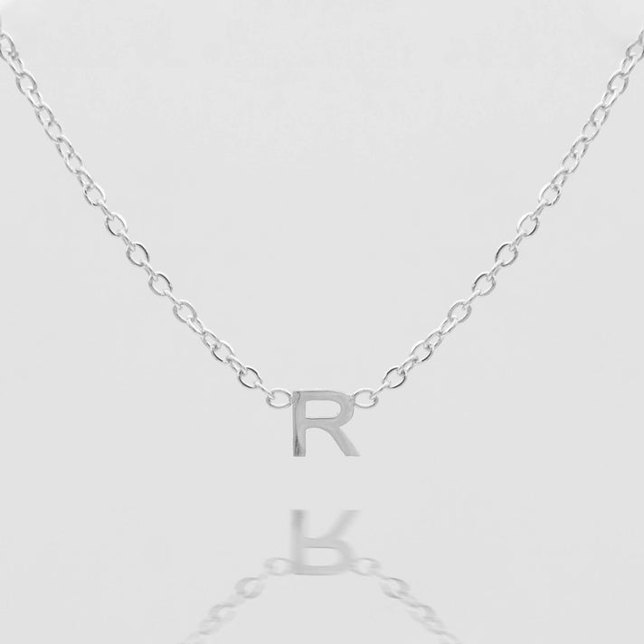Maia Mini initial necklace in silver by prya