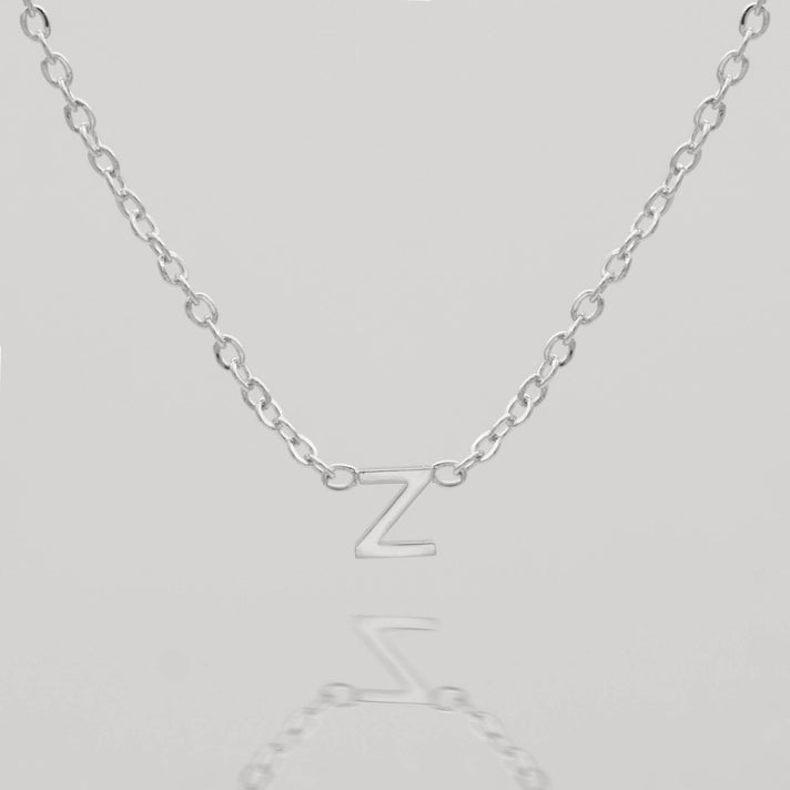 Maia Mini initial necklace in silver by prya