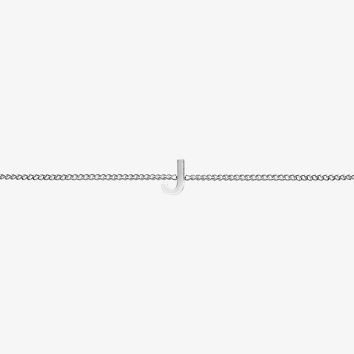 Maia Initial Bracelet featuring a delicate link chain and an elegant initial pendant.