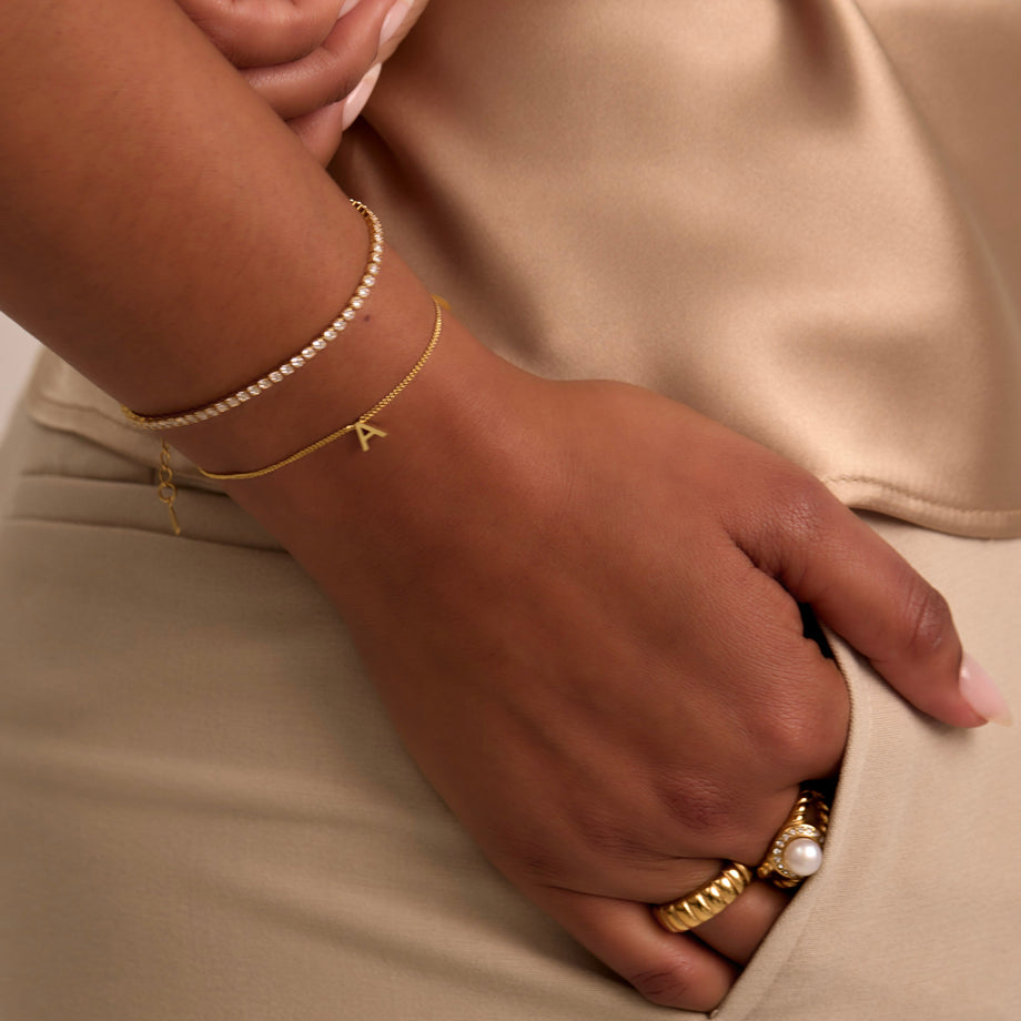 Maia Initial Bracelet