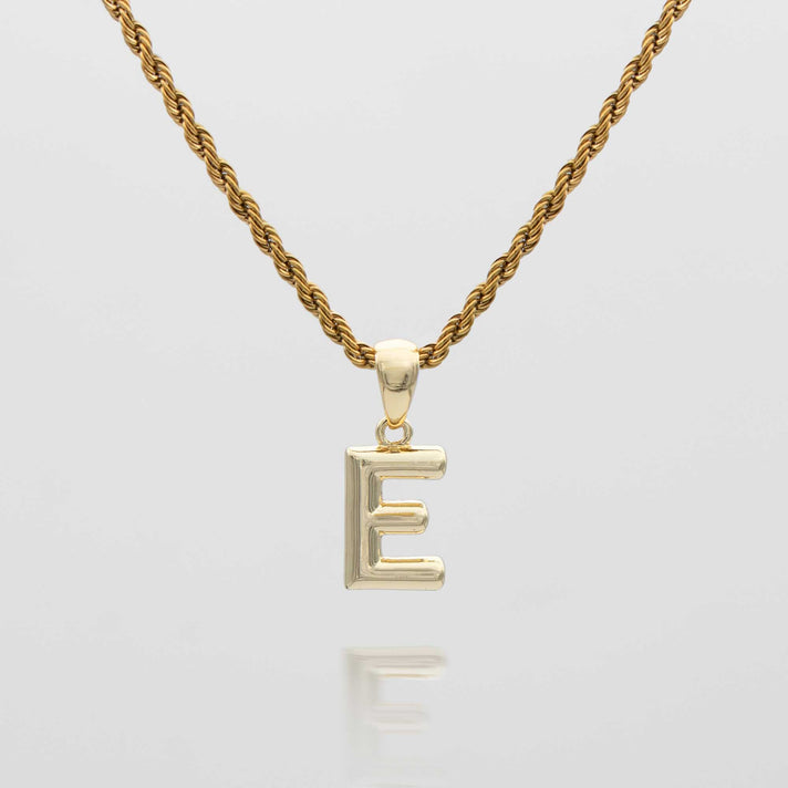 mini bubble initial necklace available in 18k gold or silver plated stainless steel from prya