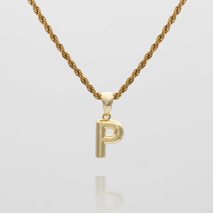 mini bubble initial necklace available in 18k gold or silver plated stainless steel from prya