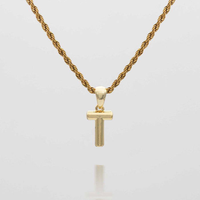 mini bubble initial necklace available in 18k gold or silver plated stainless steel from prya