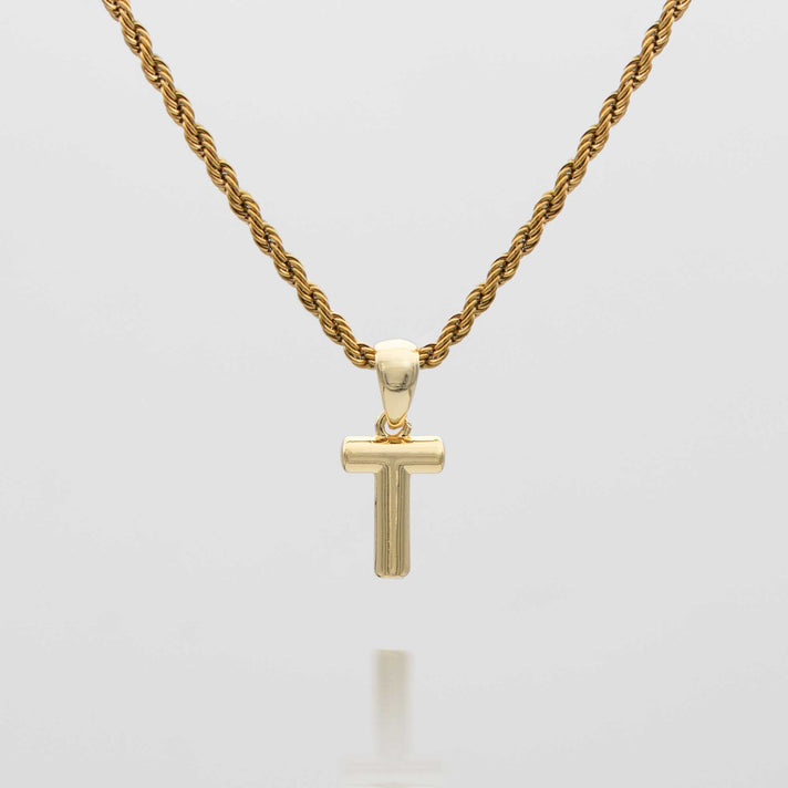 mini bubble initial necklace available in 18k gold or silver plated stainless steel from prya