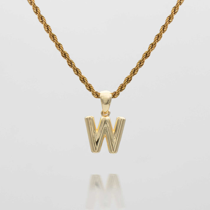 mini bubble initial necklace available in 18k gold or silver plated stainless steel from prya