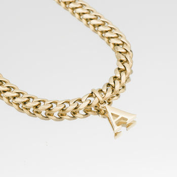 Mya Initial necklace | Thick Cuban