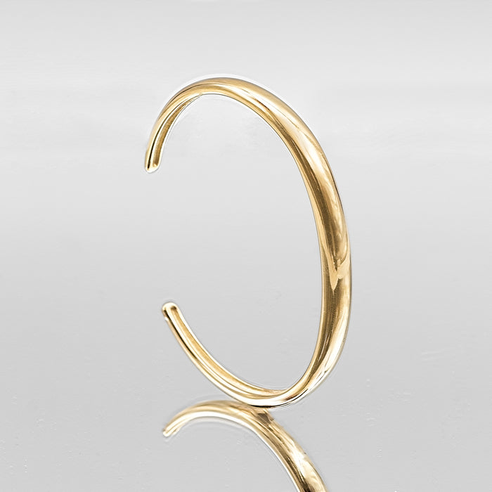 image of shiny gold bangle from prya 