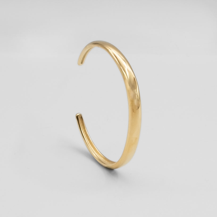 image of shiny gold bangle from prya 