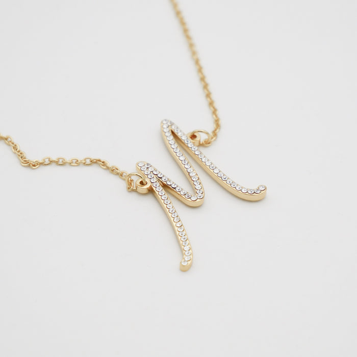 sydney initial necklace with letter 'M' from prya