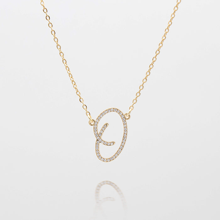 sydney initial necklace with letter 'o' in gold from prya