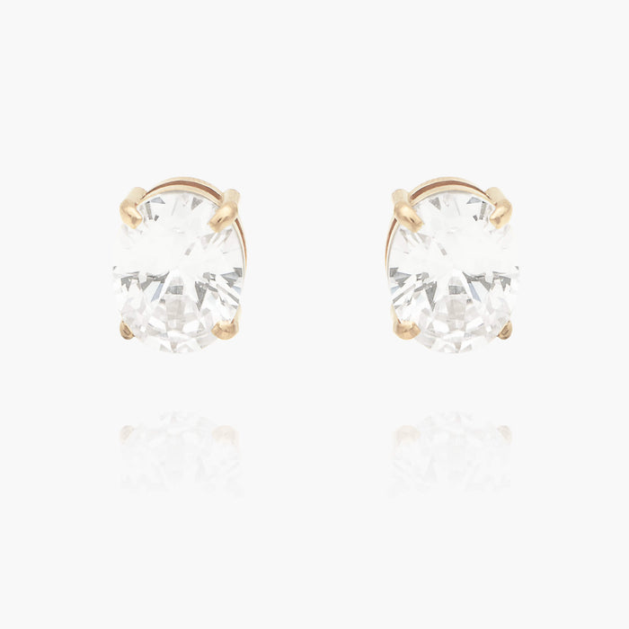 Oval Stud Earrings