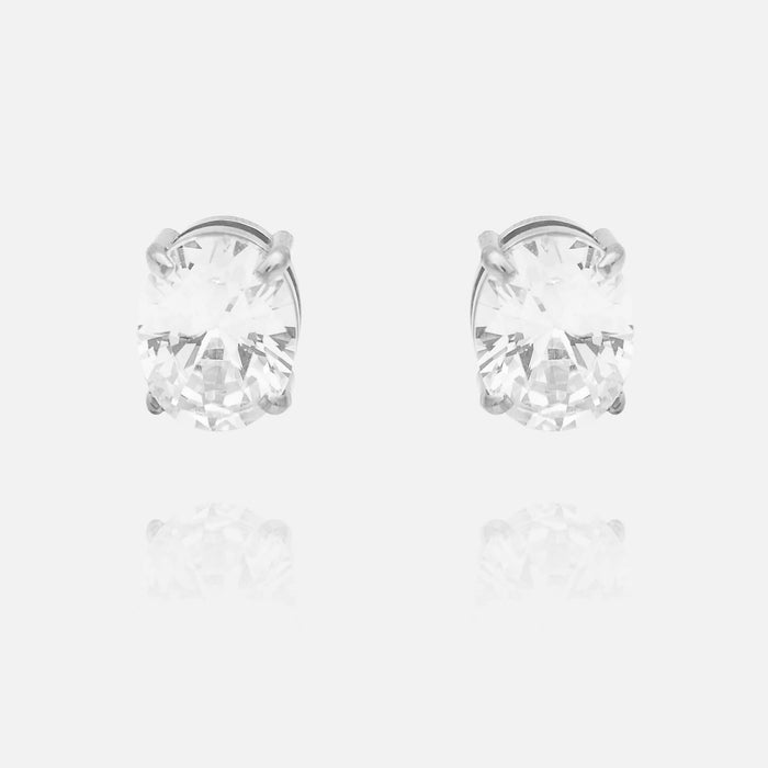 Oval Stud Earrings