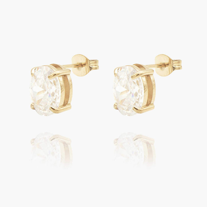 Oval Stud Earrings
