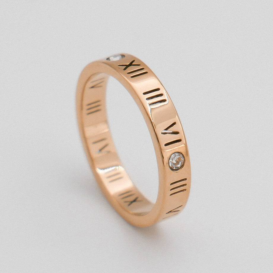 Lucia Numeral Ring, US 6 | UK L | EUR  52 / Rose Gold | PRYA