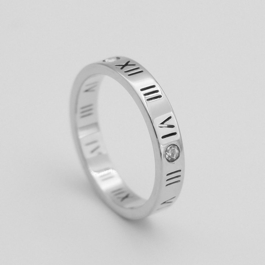 Lucia Numeral Ring, US 7 | UK N | EUR 54 / Silver | PRYA