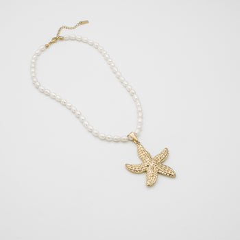 Ariel Starfish Pearl Necklace