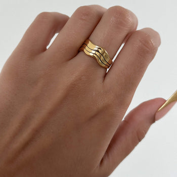 Esme Triple Wave Ring