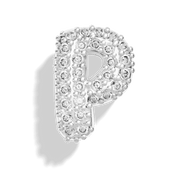 Silver Pave Bubble Letter Charms