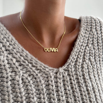 Bubble Custom Name Necklace