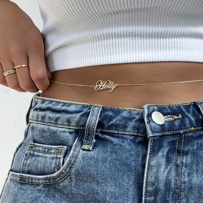 Cali Custom Name Belly Chain