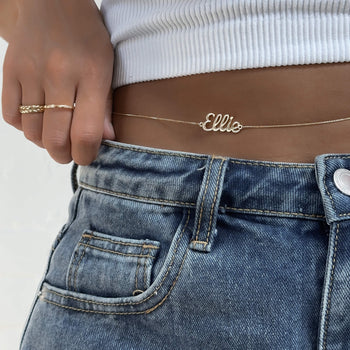 Miami Custom Name Belly Chain