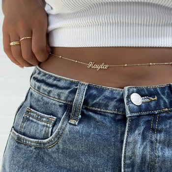 Miami Custom Name Belly Chain