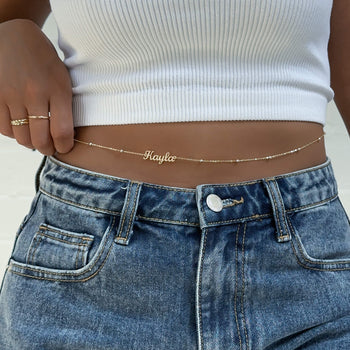 Miami Custom Name Belly Chain