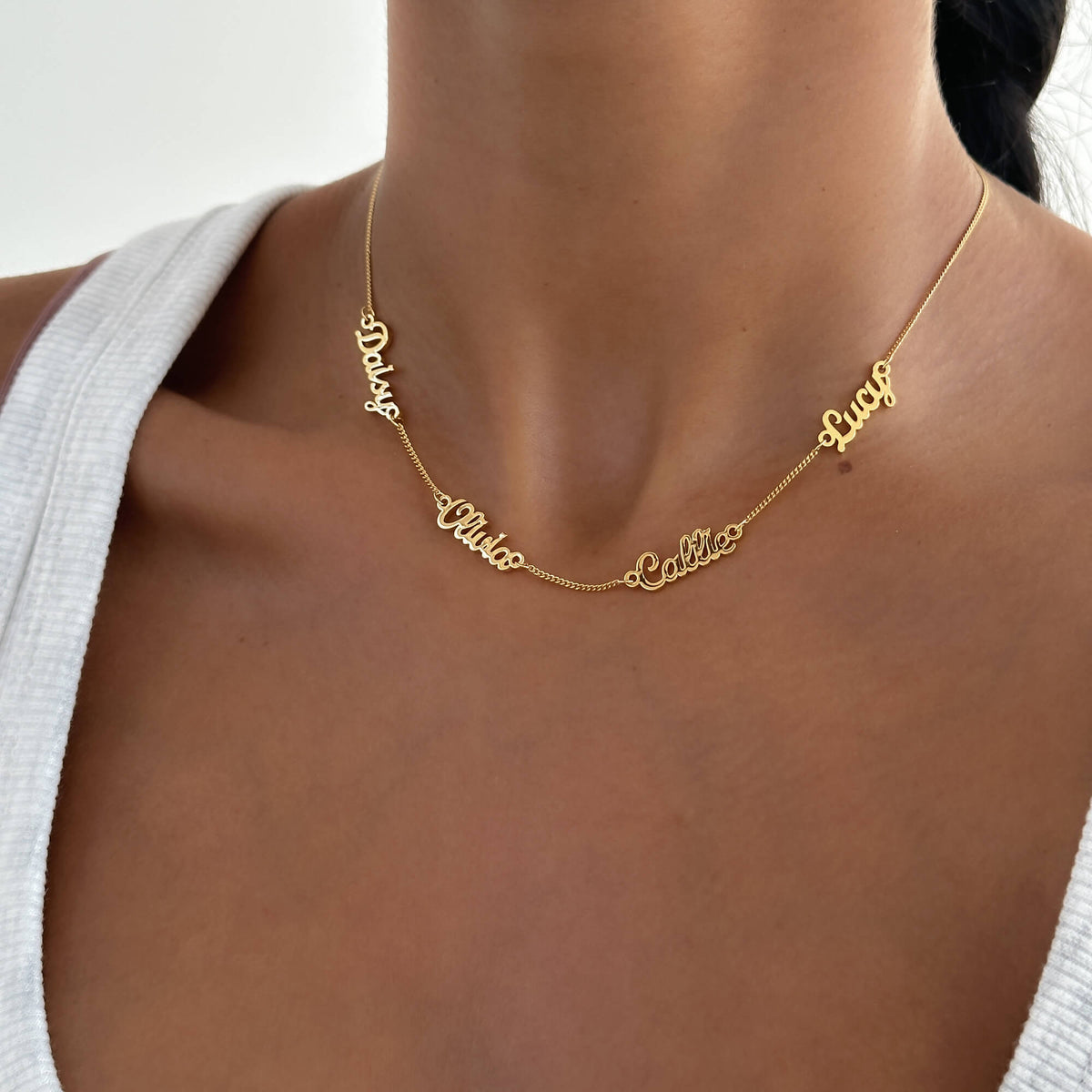 Several Names Miami Multiple Name Necklace | Personalised Jewellery | PRYA