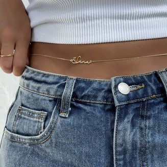 Selina Custom Name Belly Chain