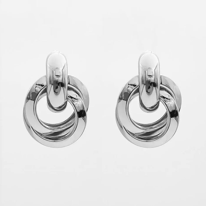 product image of nadia knot knocker earring in silver from prya
