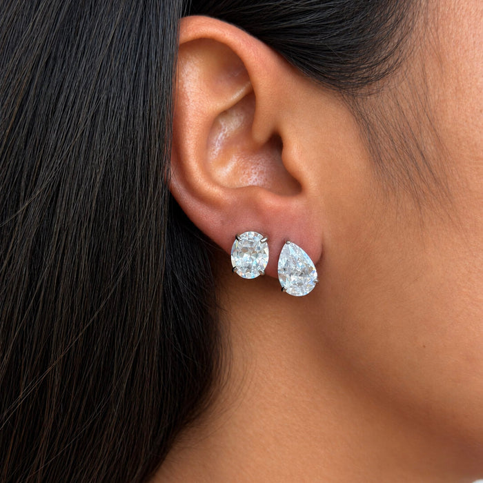 Oval Stud Earrings