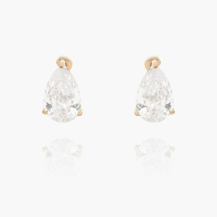 Pear Stud Earrings