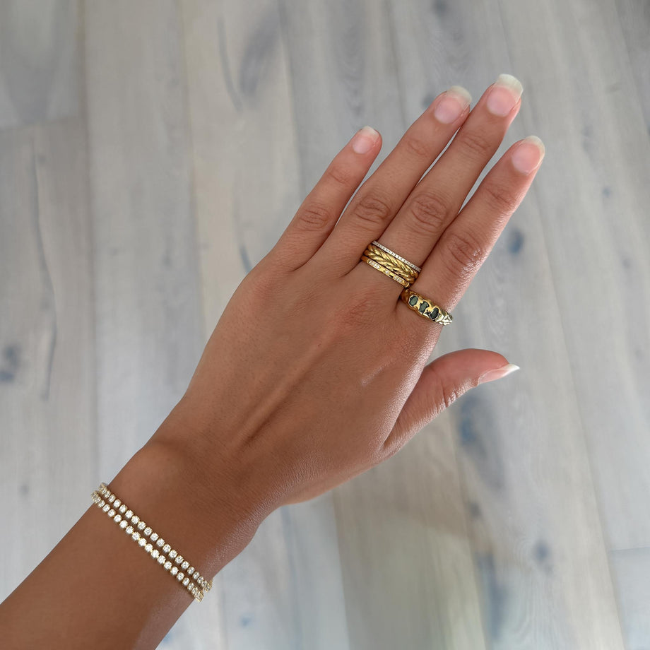 Petra Triple Gemstone Ring