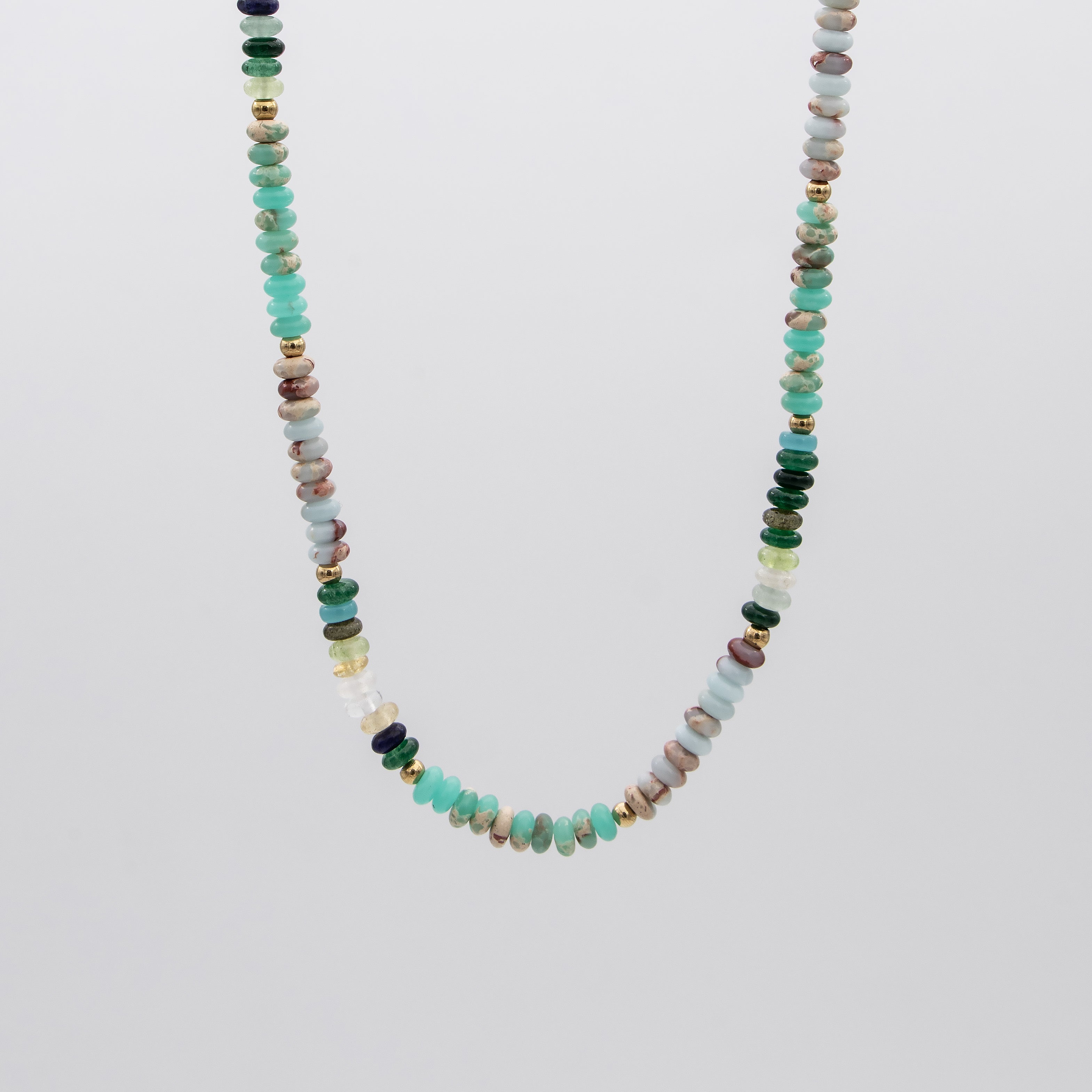 Ren Natural Stone Beaded Necklace