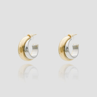 Rina Two Tone Earrings