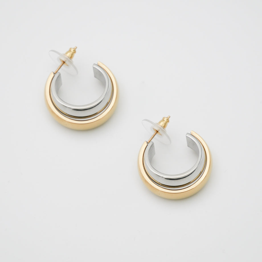 Rina Two Tone Earrings