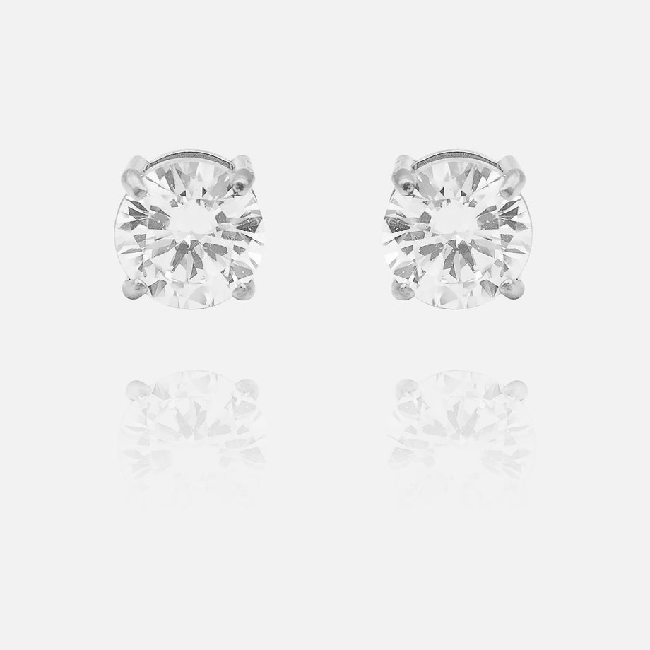 Round Stud Earrings