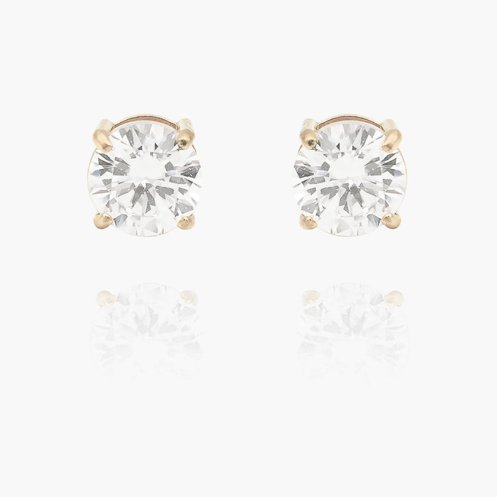 Round Stud Earrings