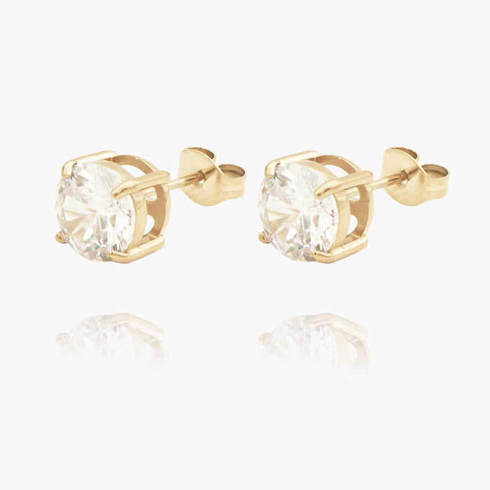 Round Stud Earrings