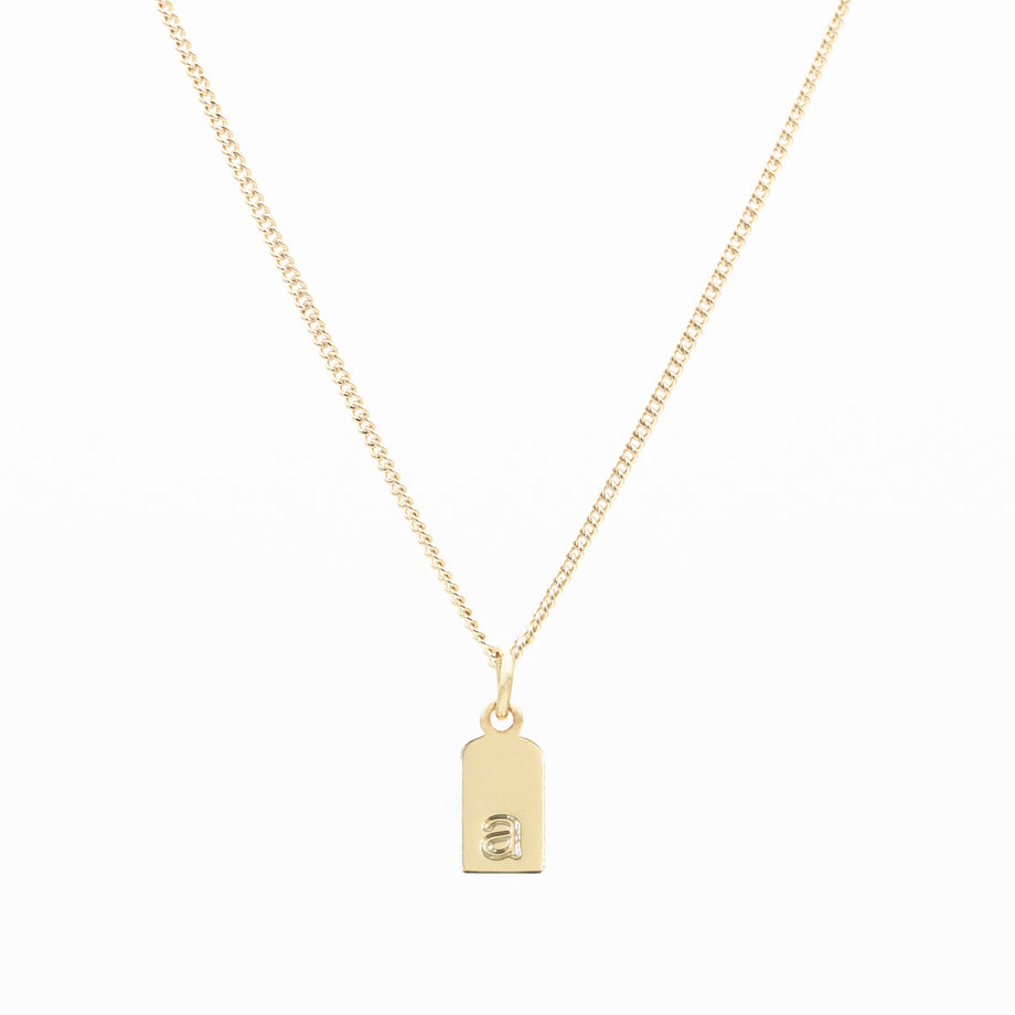 Sloane Initial Tag Necklace