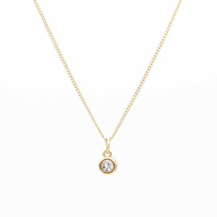 Sloane Round Mini Birthstone Necklace