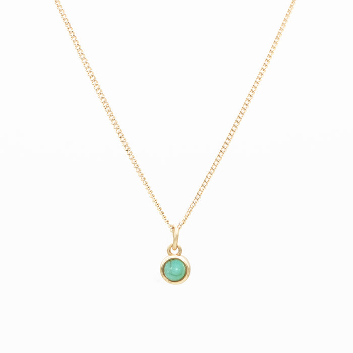 Sloane Round Mini Birthstone Necklace