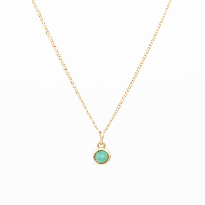 Sloane Round Mini Birthstone Necklace