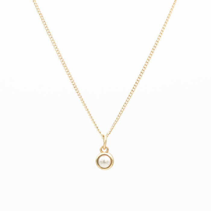 Sloane Round Mini Birthstone Necklace