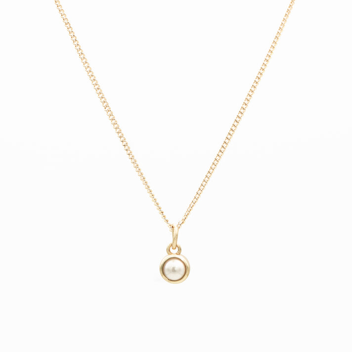 Sloane Round Mini Birthstone Necklace