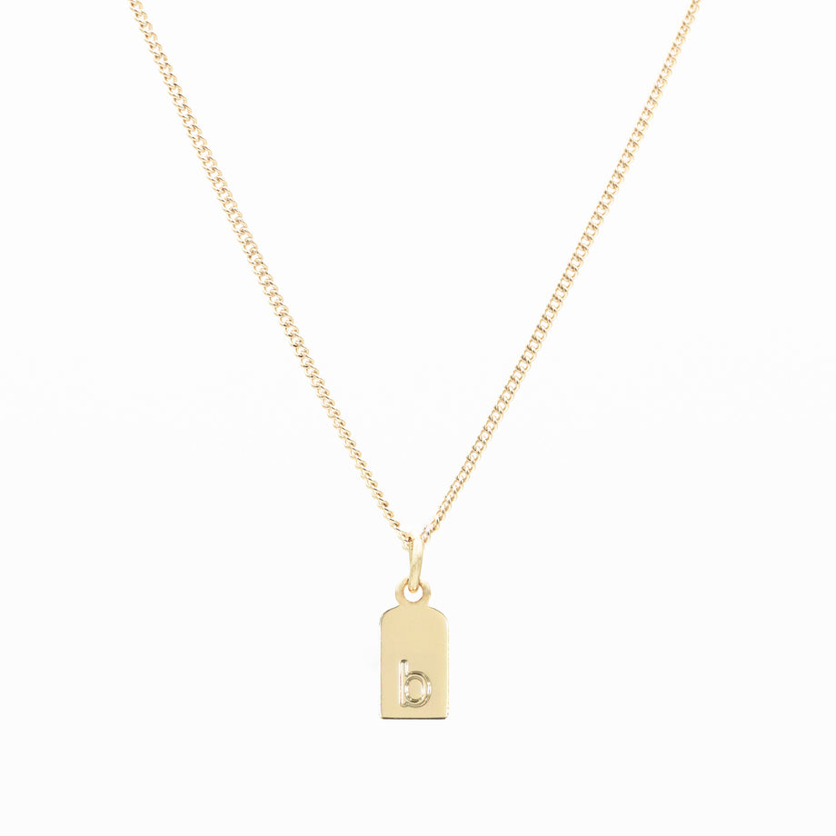 Sloane Initial Tag Necklace