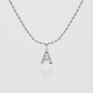 Mini Bubble Initial Necklace