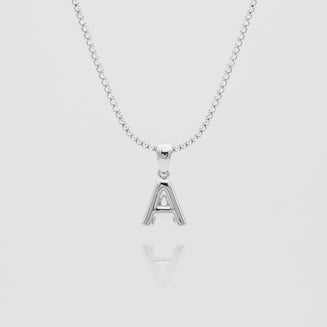 Mini Bubble Initial Necklace