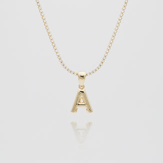 Mini Bubble Initial Necklace