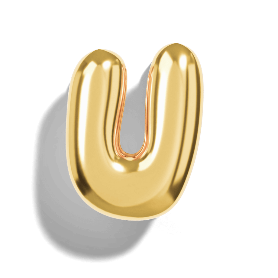 Mirco Bubble Initial Necklace